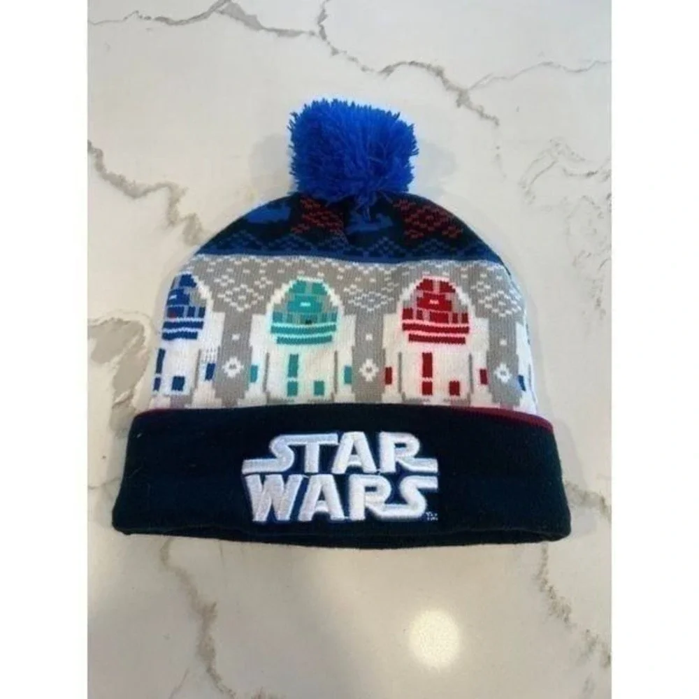 Star Wars R2D2 Knit Beanie Winter Hat One Size toddler
